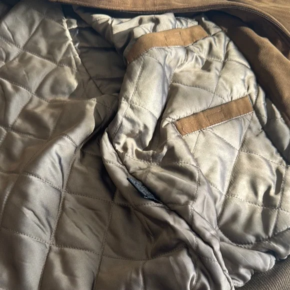 Vintage Geoffrey Beene Men's Brown Suede Jacket